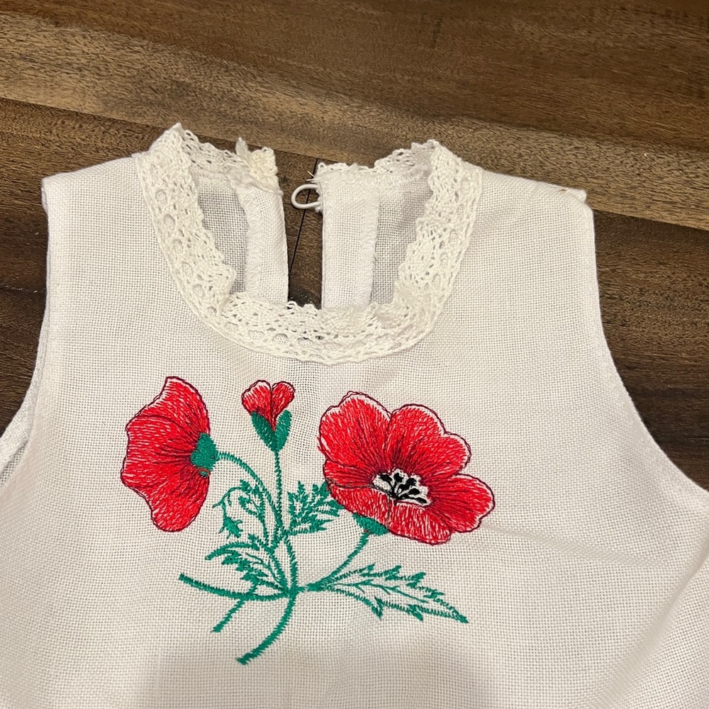 Ukrainian traditional Ukrainian embroidered baby girl dress 12 months - Picture 3 of 8